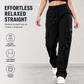 👖 ONLY £15.99! ✨ Women’s Relaxed Fit Straight-Leg Cargo Trousers — Comfy Everyday Style with Utility Pockets
