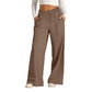 ⏳This week's Hot Sales - ￡14.99👖Women's Casual Wide-Leg Pants with Drawstring Elastic