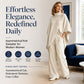 Women's Asymmetric Turtleneck Poncho Knit Sweater