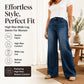 Women's High-Rise Wide-Leg Stretch Jeans