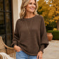 Women's Oversized Ribbed Knit Sweater