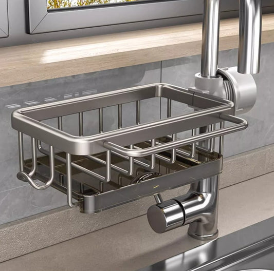 ⏳This week's Hot Sales - ONLY ￡9.99!!🔥👩‍🍳 Kitchen Sink Faucet Organizer