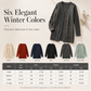 Women's Long Single Breasted Knitted Cardigan Sweater Casual Outerwear Coat for Autumn and Winter