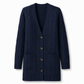 Women's Long Single Breasted Knitted Cardigan Sweater Casual Outerwear Coat for Autumn and Winter
