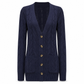 Women's Long Single Breasted Knitted Cardigan Sweater Casual Outerwear Coat for Autumn and Winter