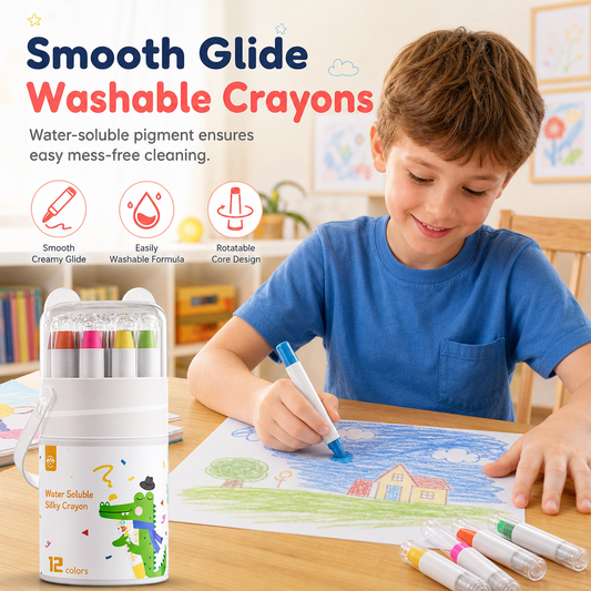⏳Limited-time 50% off⏰Washable Crayons and Oil Pastels for Kids😇🎨