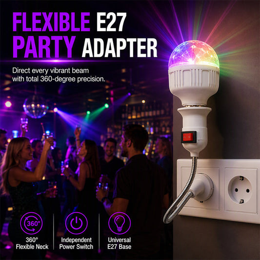 ⏳Last Day 50% OFF! !✨RGB LED Rotating Crystal Magic Ball Stage Light