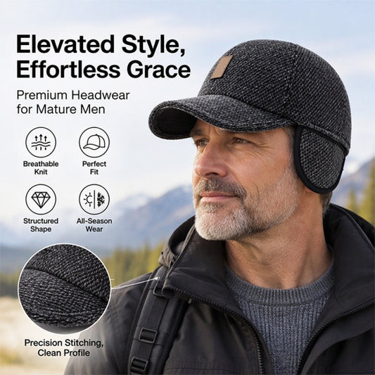 ⏳💥Last Day Hot Sales - Just ￡6.99 🥶 Men's Warm Baseball Cap with Ear Flaps❄️ WINTER MUST-HAVE