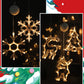 ⏳LAST DAY SALE ONLY ￡10.99!!🎄❄️ DIY Christmas Snowflake Suction Cup LED Lights ✨ | Battery Operated, Warm & Multi-Colour, Window Suction Lights, Christmas Home & Party Decor