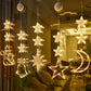 ⏳LAST DAY SALE ONLY ￡10.99!!🎄❄️ DIY Christmas Snowflake Suction Cup LED Lights ✨ | Battery Operated, Warm & Multi-Colour, Window Suction Lights, Christmas Home & Party Decor