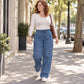 ⏳LAST DAY SALES - 60% OFF🔥Women's Cargo Jeans with Elastic Drawstring Waist