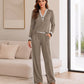 ⏳LAST DAY SALES - 60% OFF🔥Women's Striped Long Sleeve Top & Wide-Leg Pants Set