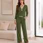 ⏳LAST DAY SALES - 60% OFF🔥Women's Striped Long Sleeve Top & Wide-Leg Pants Set